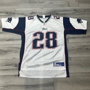 Corey Dillon New England Patriots White Jersey Reebok Size Men’s Large
